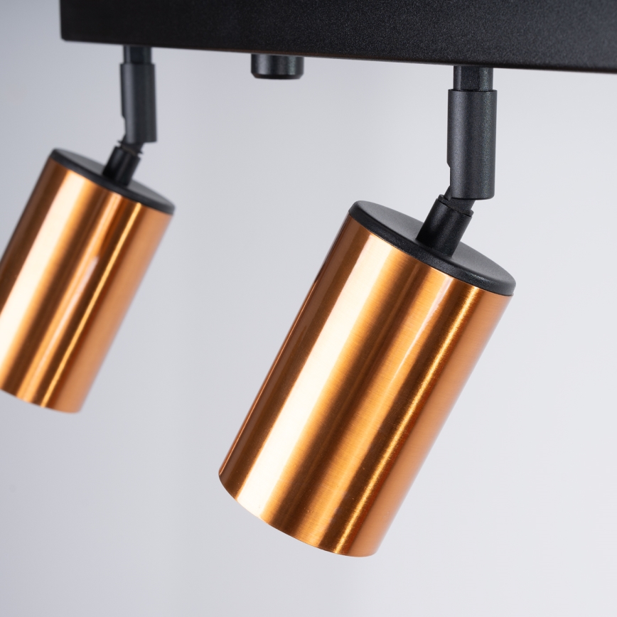 Точковий світильник WINX 4xGU10/10W/230V чорний/мідь