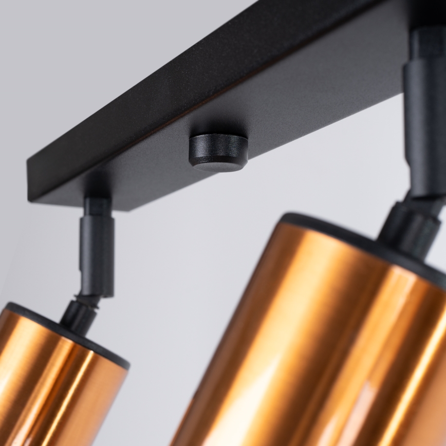 Точковий світильник WINX 4xGU10/10W/230V чорний/мідь