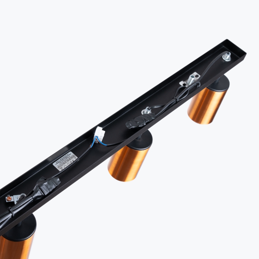 Точковий світильник WINX 4xGU10/10W/230V чорний/мідь