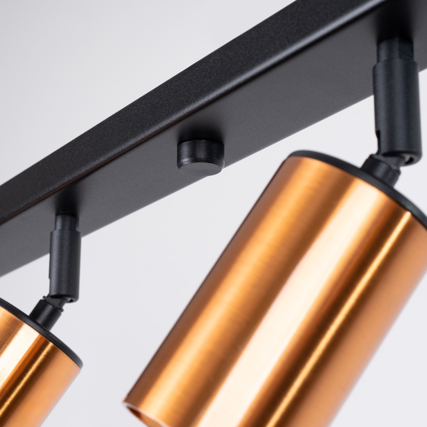 Точковий світильник WINX 6xGU10/10W/230V чорний/мідь