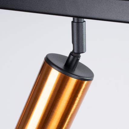 Точковий світильник WINX 6xGU10/10W/230V чорний/мідь