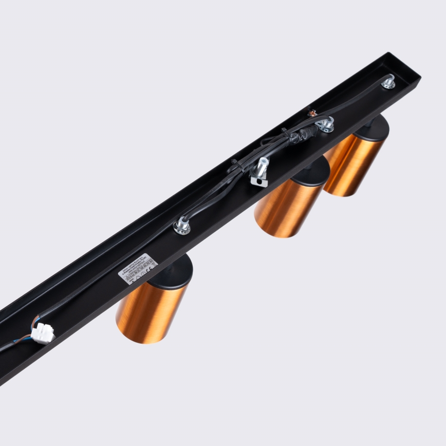 Точковий світильник WINX 6xGU10/10W/230V чорний/мідь