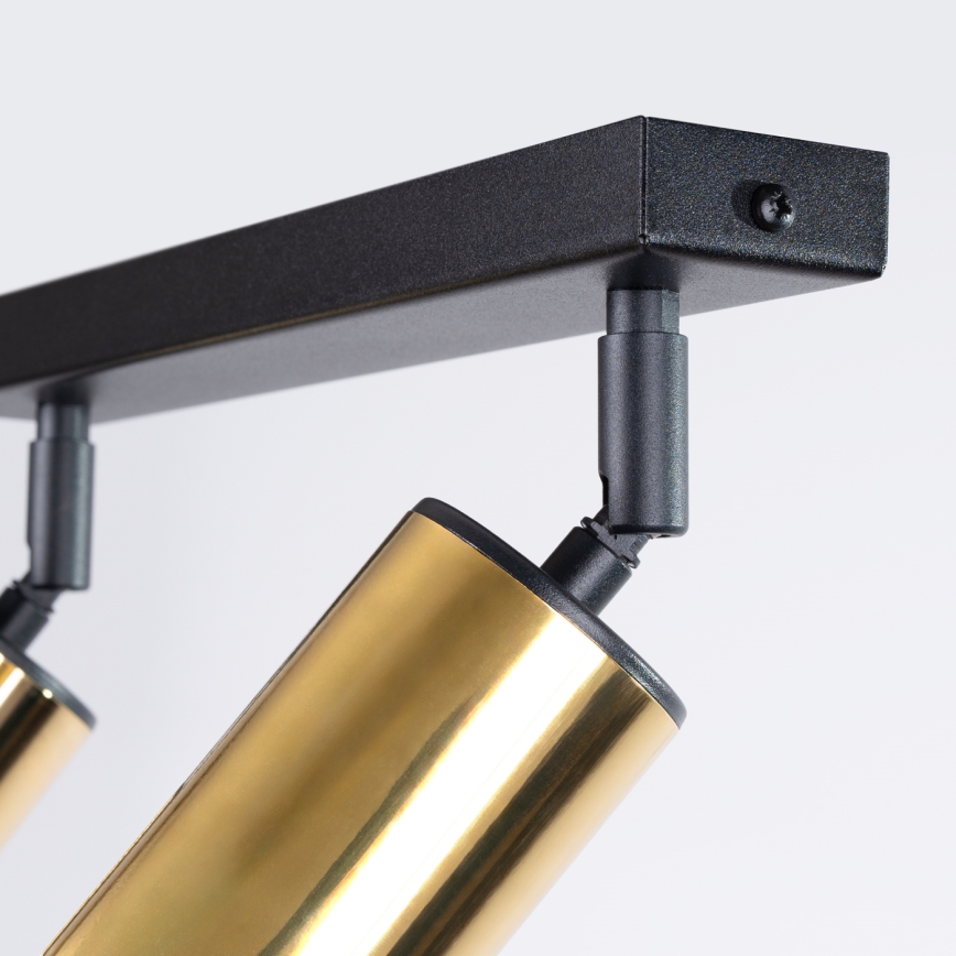 Точечный светильник WINX 2xGU10/10W/230V черный/золотистый