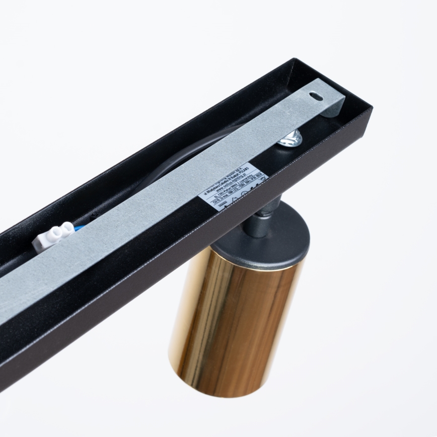 Точковий світильник WINX 2xGU10/10W/230V чорний/золотий