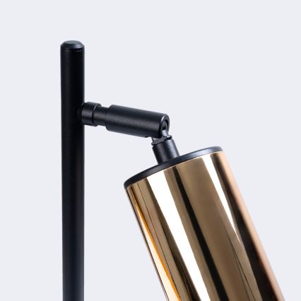 Настільна лампа WINX 1xGU10/10W/230V чорний/золотий