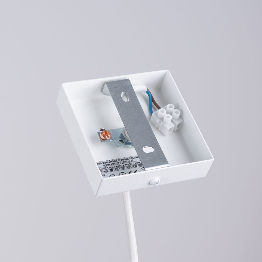 Підвісна люстра PRYSM 1xG9/8W/230V білий