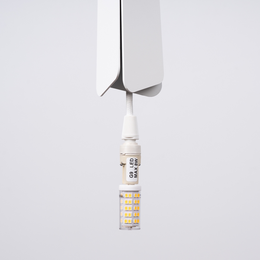 Підвісна люстра PRYSM 3xG9/8W/230V білий