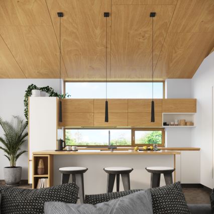 Підвісна люстра PRYSM 1xG9/8W/230V чорний