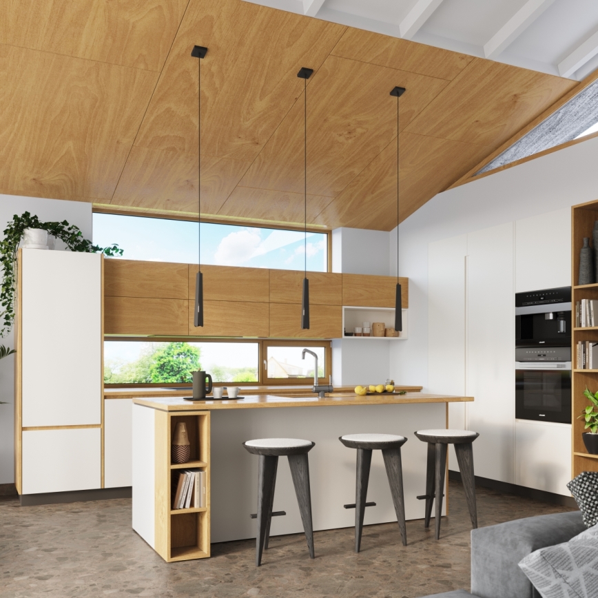 Підвісна люстра PRYSM 1xG9/8W/230V чорний