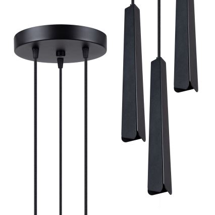 Підвісна люстра PRYSM 3xG9/8W/230V чорний