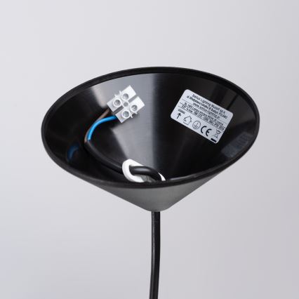 Підвісна люстра NOVA 1xE27/15W/230V діаметр 30 см чорний