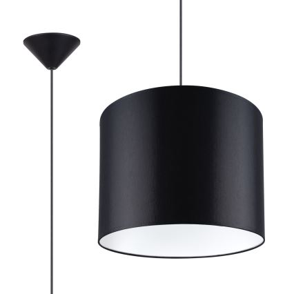 Подвесная люстра NOVA 1xE27/15W/230V диаметр 30 см черный