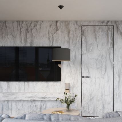 Підвісна люстра NOVA 1xE27/15W/230V діаметр 40 см чорний