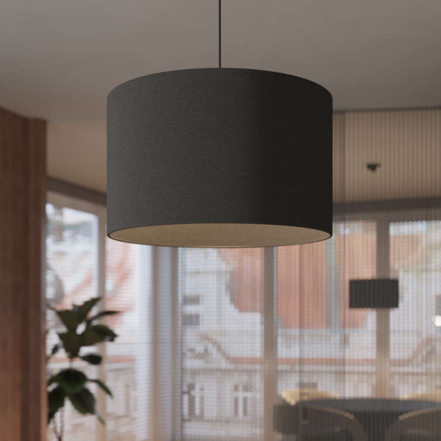 Підвісна люстра NOVA 1xE27/15W/230V діаметр 40 см чорний