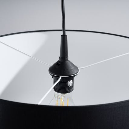 Підвісна люстра NOVA 1xE27/15W/230V діаметр 40 см чорний