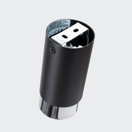 Точковий світильник NERO 1xGU10/10W/230V 12,5 см чорний/глянцевий хром