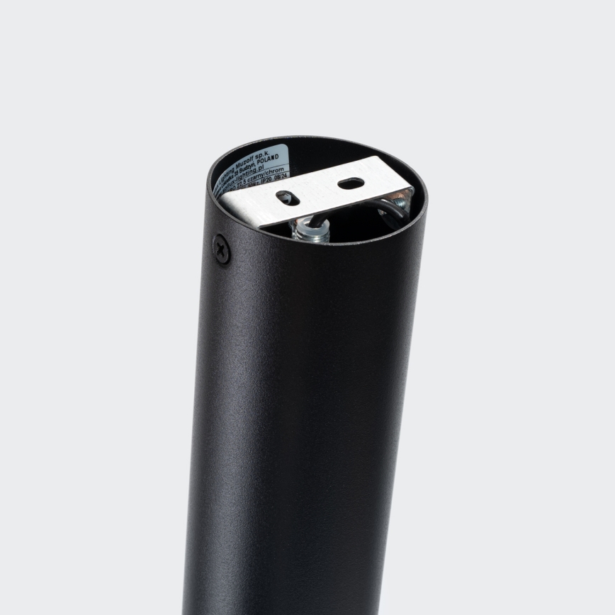 Точковий світильник NERO 1xGU10/10W/230V 22,5 см чорний/глянцевий хром