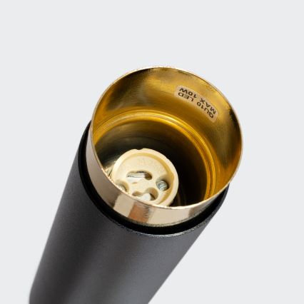 Точковий світильник NERO 1xGU10/10W/230V 12,5 см чорний/золотий
