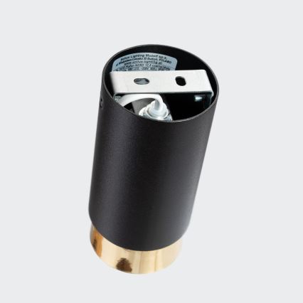 Точковий світильник NERO 1xGU10/10W/230V 12,5 см чорний/золотий