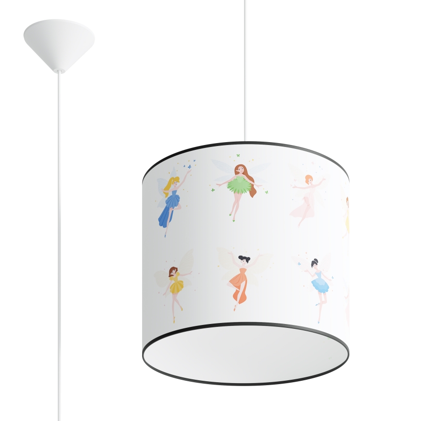 Дитяча підвісна люстра FAIRY 1xE27/15W/230V діаметр 30 см фея