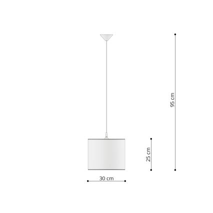 Дитяча підвісна люстра FAIRY 1xE27/15W/230V діаметр 30 см фея