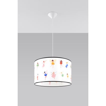 Дитяча підвісна люстра FAIRY 1xE27/15W/230V діаметр 40 см фея