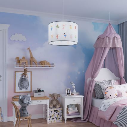 Дитяча підвісна люстра FAIRY 1xE27/15W/230V діаметр 40 см фея