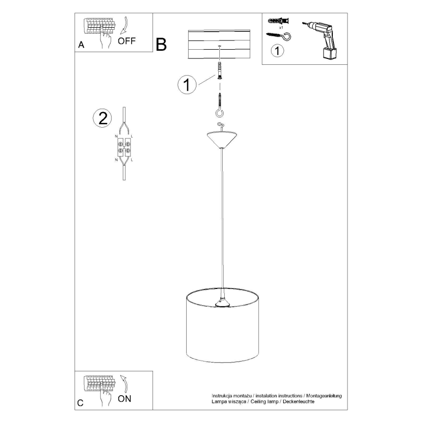 Детская подвесная люстра CAT 1xE27/15W/230V диаметр 30 см кот