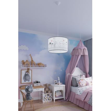 Дитяча підвісна люстра CAT 1xE27/15W/230V діаметр 40 см кіт
