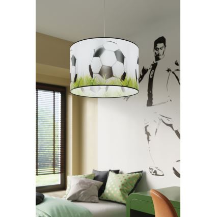 Детская подвесная люстра FOOTBALL 1xE27/15W/230V диаметр 40 см футбол