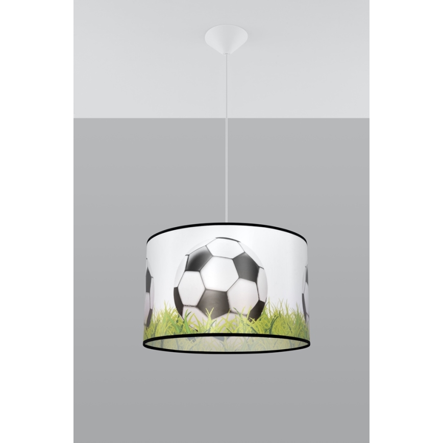 Детская подвесная люстра FOOTBALL 1xE27/15W/230V диаметр 40 см футбол