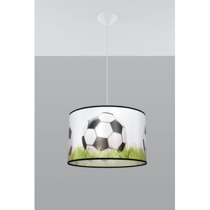 Дитяча підвісна люстра FOOTBALL 1xE27/15W/230V діаметр 40 см футбол