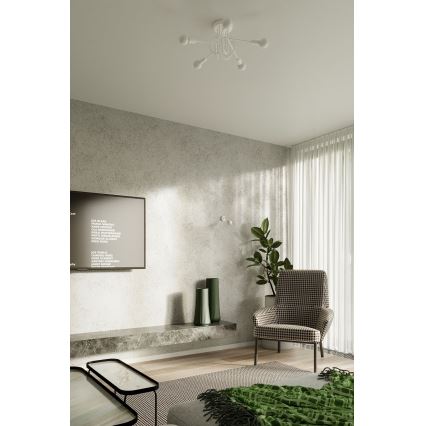 Припотолочная люстра LOOP 5xE27/15W/230V белый