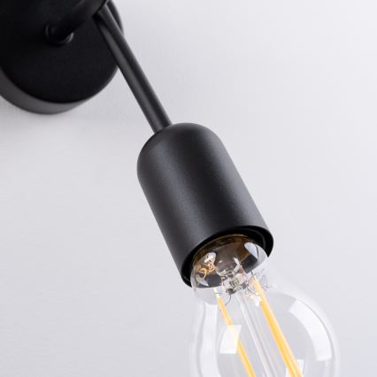 Настенная лампа LOOP 1xE27/15W/230V черный