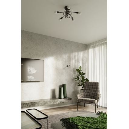 Настенная лампа LOOP 1xE27/15W/230V черный