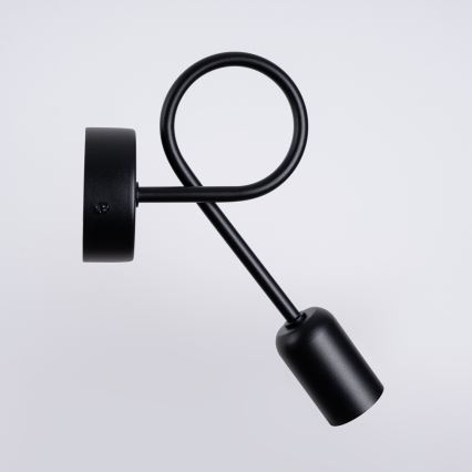 Настінна лампа LOOP 1xE27/15W/230V чорний