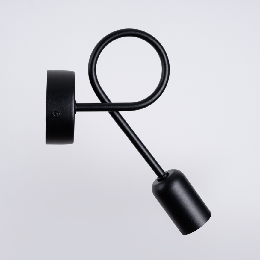 Настінна лампа LOOP 1xE27/15W/230V чорний