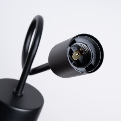 Настінна лампа LOOP 1xE27/15W/230V чорний