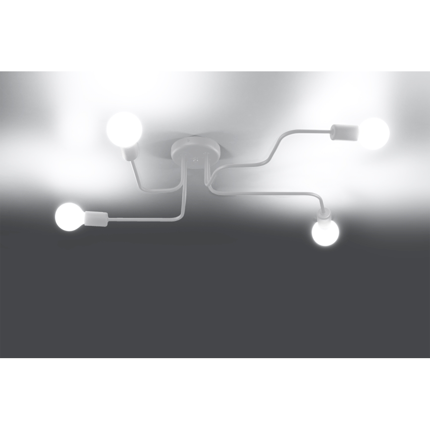 Припотолочная люстра VECTOR 4xE27/15W/230V белый