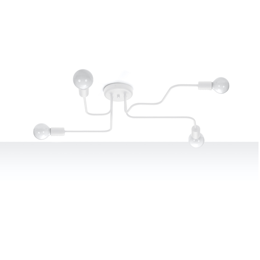 Припотолочная люстра VECTOR 4xE27/15W/230V белый