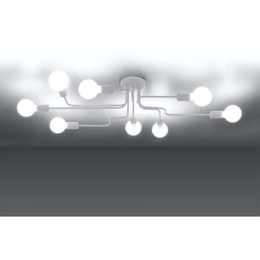 Припотолочная люстра VECTOR 8xE27/15W/230V белый