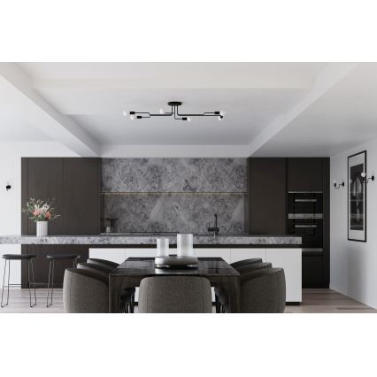 Настінна лампа VECTOR 1xE27/15W/230V чорний