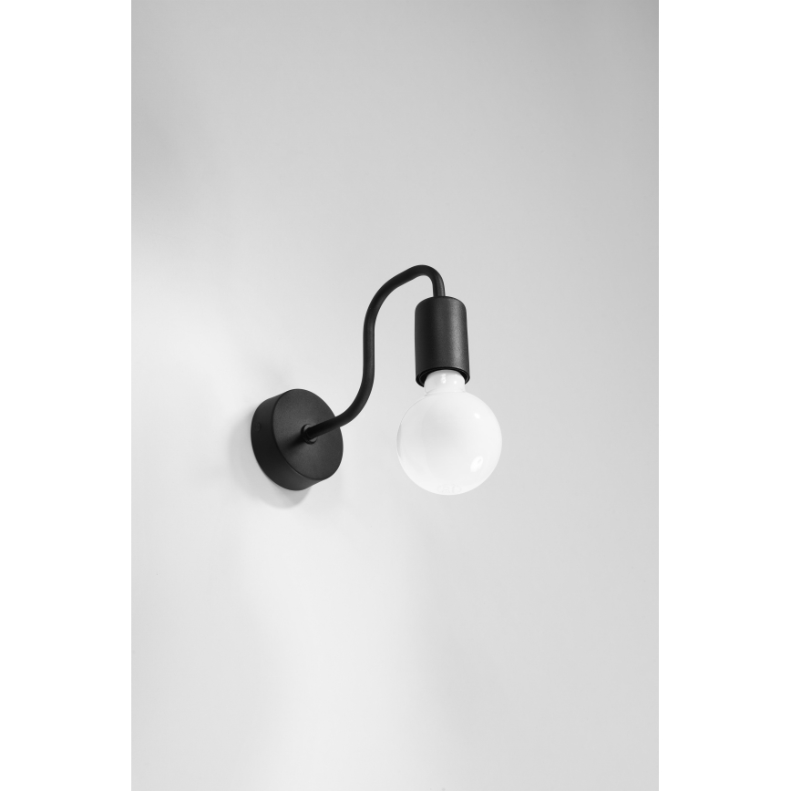 Настінна лампа VECTOR 1xE27/15W/230V чорний