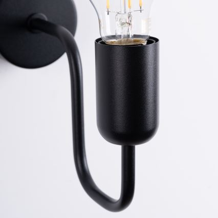 Настінна лампа VECTOR 1xE27/15W/230V чорний