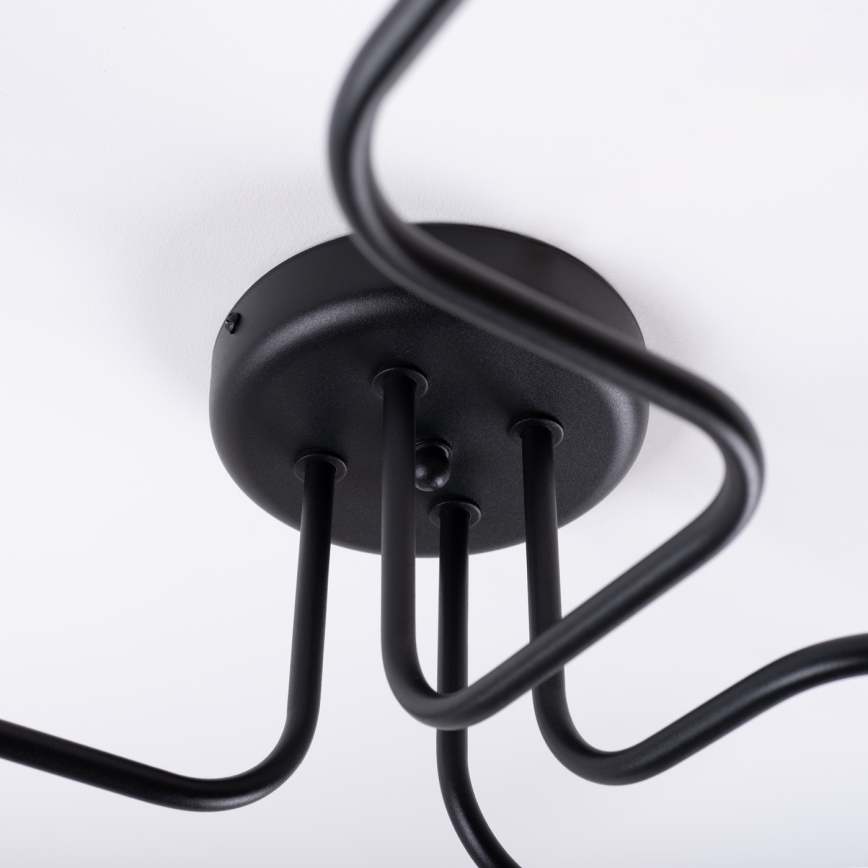 Пристельова люстра VECTOR 4xE27/15W/230V чорний