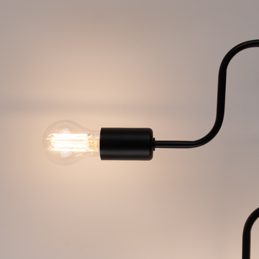 Припотолочная люстра VECTOR 6xE27/15W/230V черный