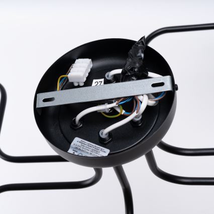 Припотолочная люстра VECTOR 6xE27/15W/230V черный