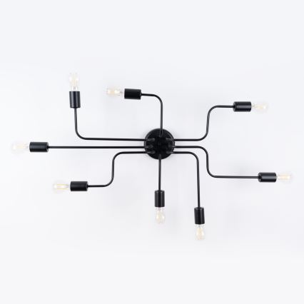 Припотолочная люстра VECTOR 8xE27/15W/230V черный