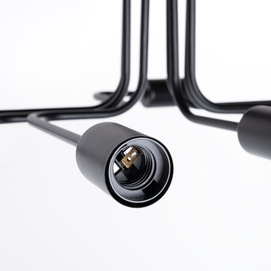 Припотолочная люстра VECTOR 8xE27/15W/230V черный