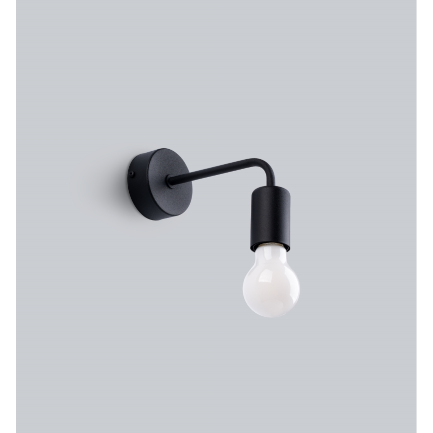 Настінна лампа NORAH 1xE27/15W/230V чорний